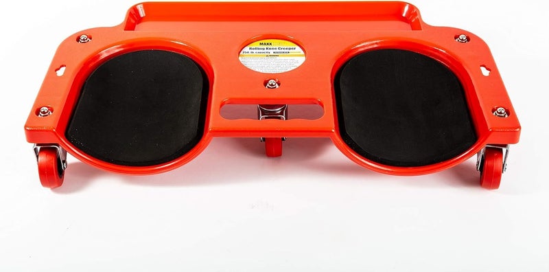 Maxworks 50916 MaxxHaul Rolling Knee Creeper/Pads ABS High Impact Frame, 5 Swivel Castors, Tool Tray Holder - Image 2